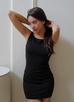 By Abby Cindy Dress in blue/brown/black