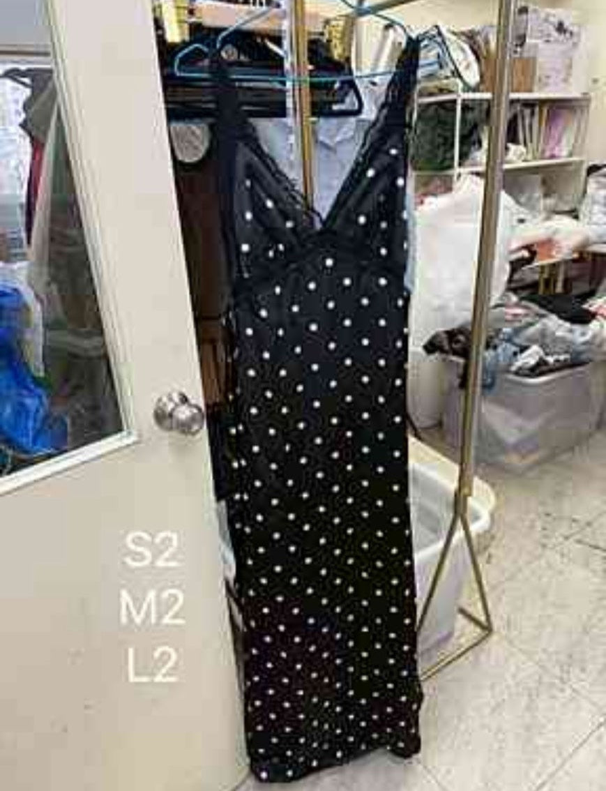Besties Trip polka dots maxi dress