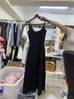 Easy look cooling knit dress in purple/black/grey